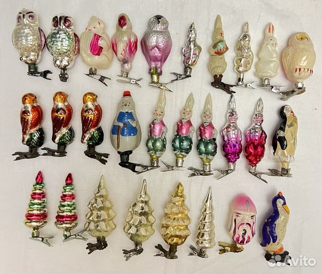 Игрушки для елочки времен СССР