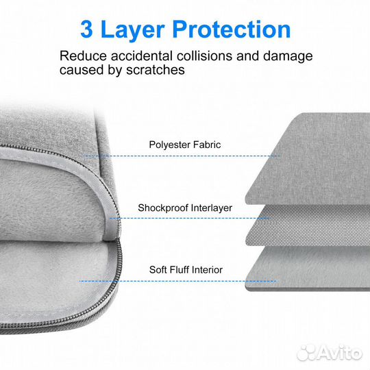 Сумка папка для MacBook Pro 13 / Pro 14 / Air 13