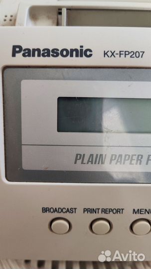 Факс panasonic KX-FP207