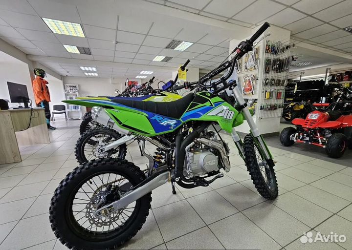 Питбайк Apollo RFZ Start 125LE 17/14 зелёный