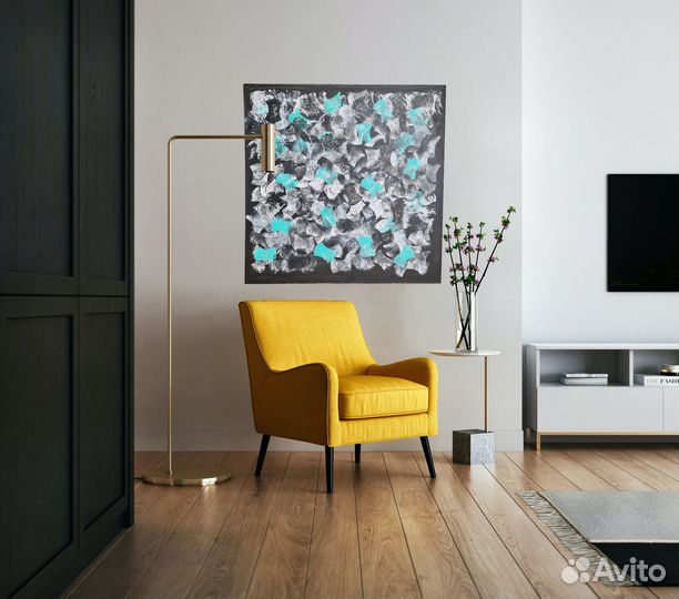 Картина Акрил на холсте 100х100 см