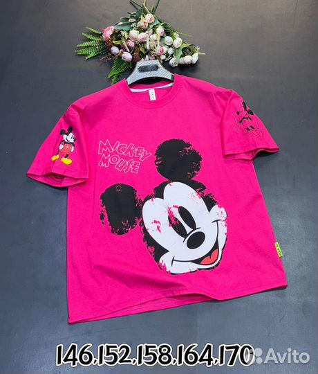 Красивая футболка для девочки, 146-170