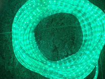 Светодиодный шнур бу 40 метров зеленый