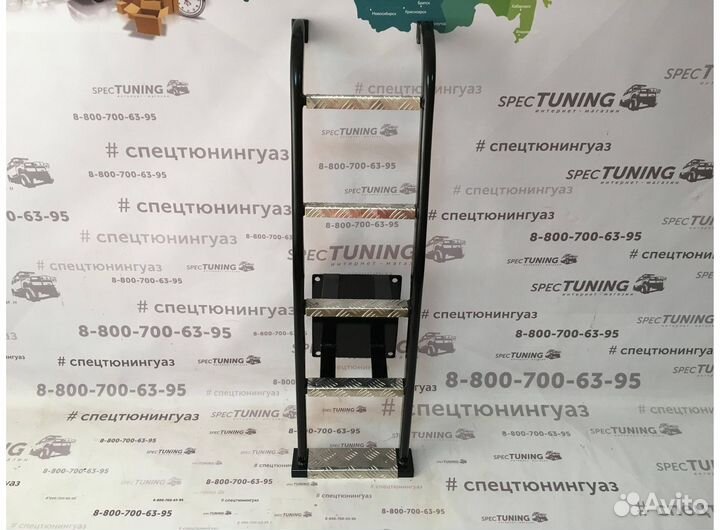 Лестница на крышу УАЗ Хантер