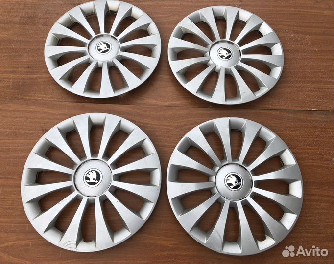 Колпаки R15 на Skoda комплект 4шт