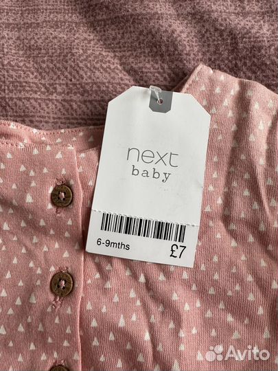 Платье next, 6-9 (68) 3 штуки