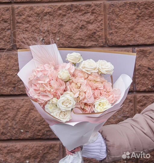 Букет «Персиковый пломбир»