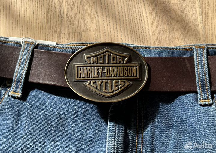 Ремень с пряжкой из латуни Harley Davidson