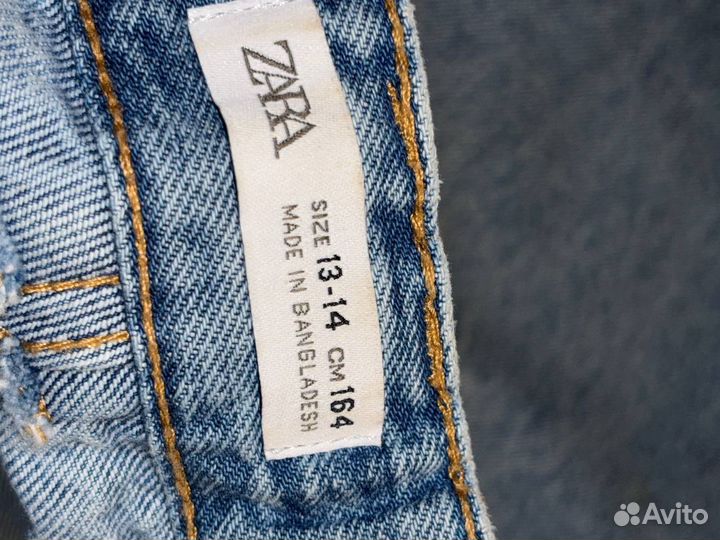 Джинсы прямые рваные, Zara