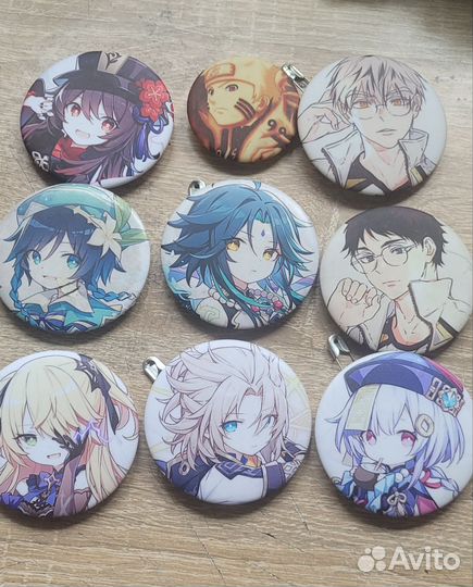 Значки с аниме