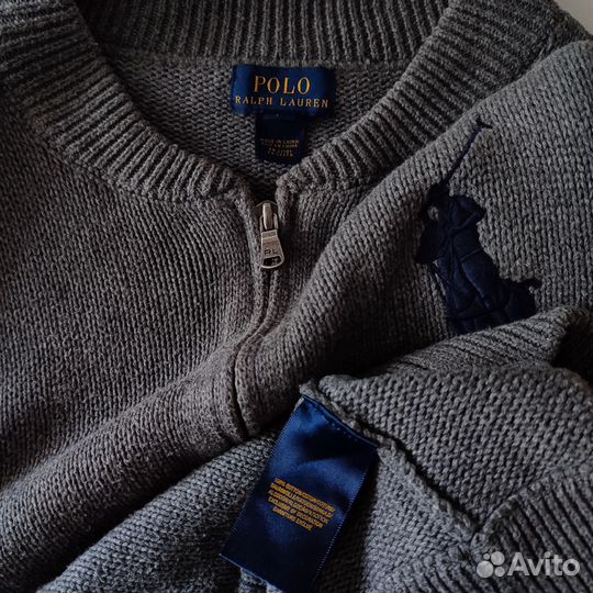 Зип свитер Polo Ralph Lauren Big Pony Оригинал