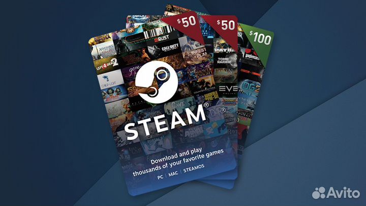 Гифткарты Аргентина Steam/ Пополнение баланса