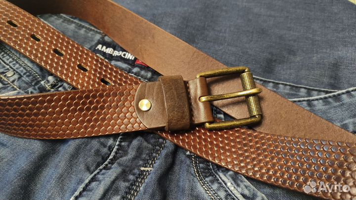 Ремень из натуральной кожи, ручная работа