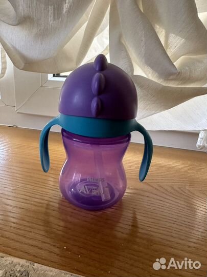 Поильник с трубочкой avent
