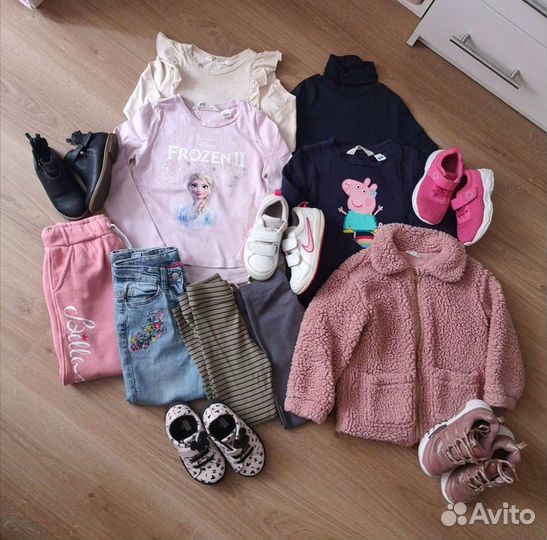 Пакет вещей для девочки 110см