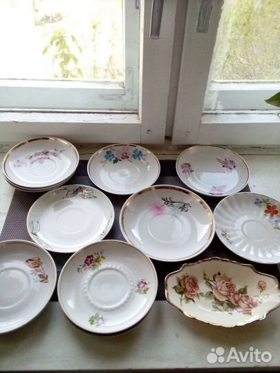 Чайные блюдца времён СССР