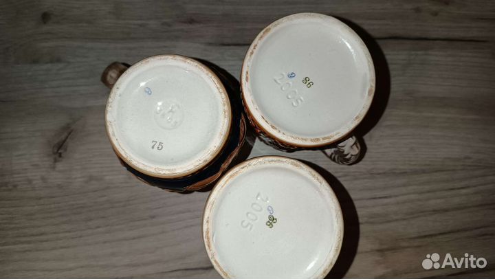 Кружки (пивные стаканы) с рельефом, тематические