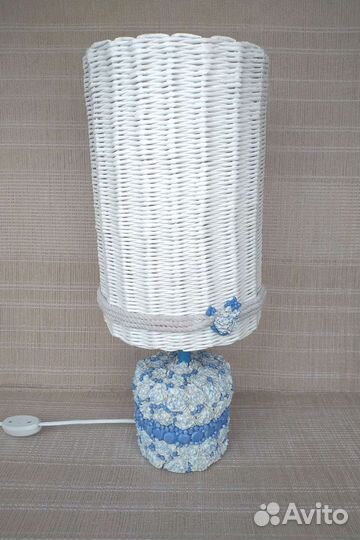 Лампа-торшер настольный ручной работы