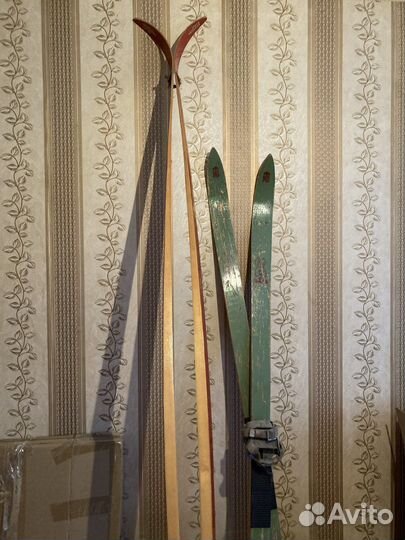 Лыжи беговые СССР деревянные
