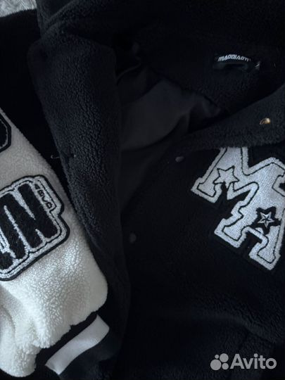 Бомбер плюшевый