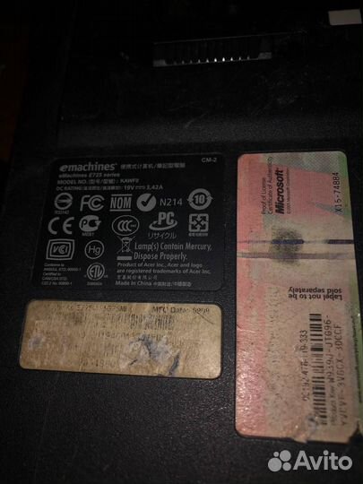 Ноутбук emachines