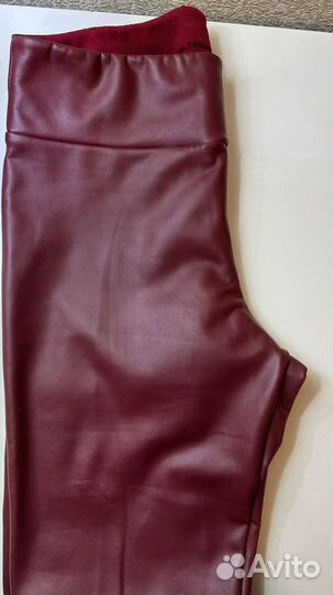 Лосины calzedonia с имитацией кожи утепленные