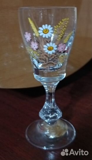 Рюмка СССР цветы стопки