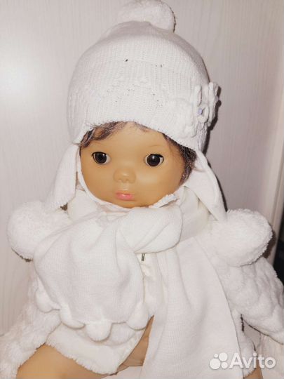 Детские шапочки для девочек (новые), варежки пух