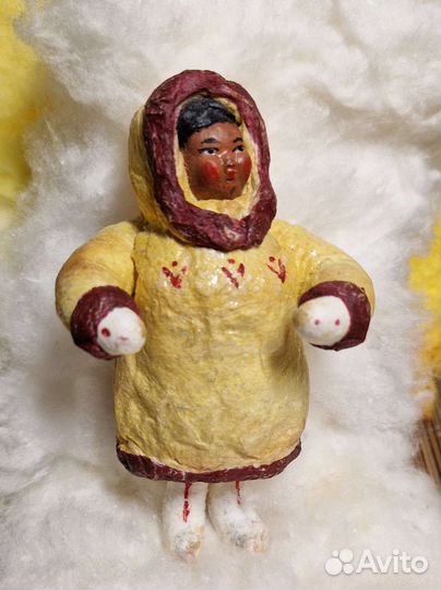 Ватные елочные игрушки