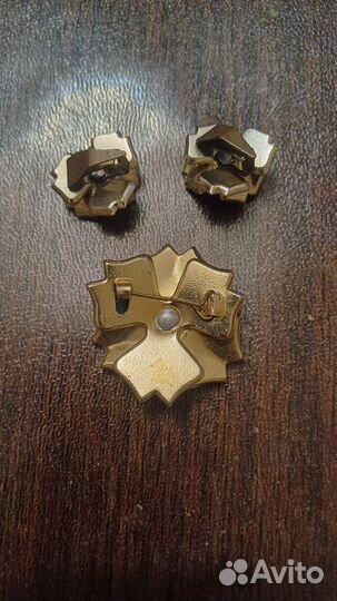 Брошь, клипсы винтаж СССР