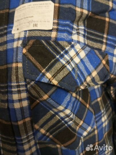 Фланелевая рубашка мужская 52-54 р