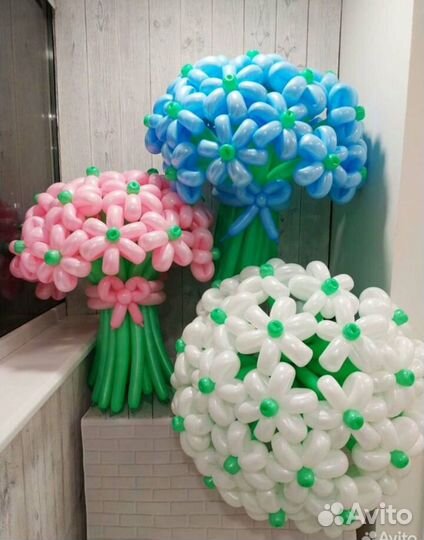 Воздушный шар,букет из шариков шдм,цветок из шаров