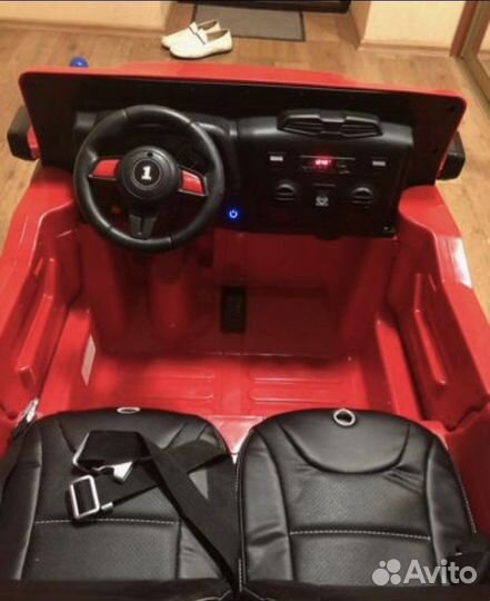 Детский электромобиль Jeep Hunter Red с полн прив