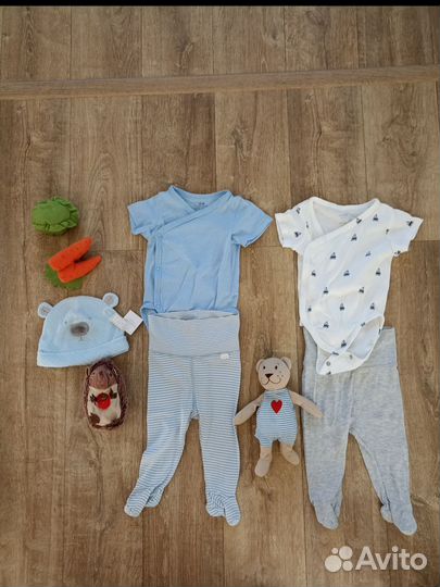 Вещи детские next, hm, mothercare 0-6 месяцев