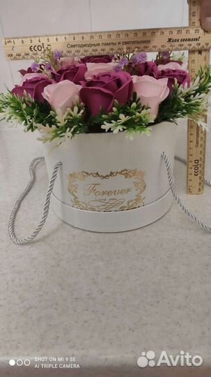 Букет из мыльных роз