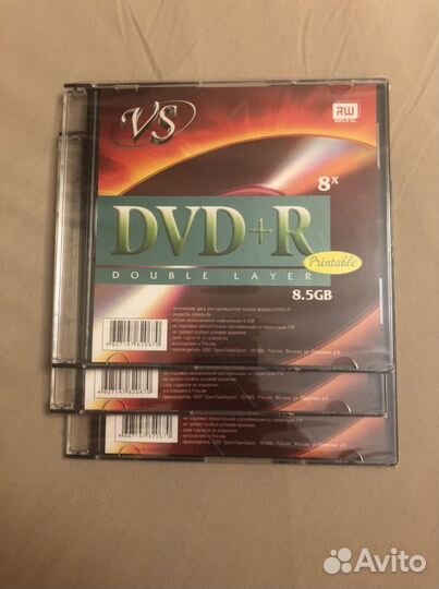 Болванка dvd+R 8,5 GB 1 шт