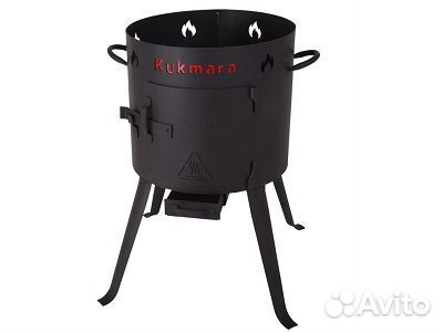 Печь для казана 9л (сталь 2мм, d-370мм, h топки-37