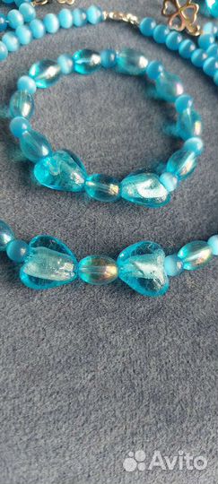 Комплект для девочки,Голубые бантики, авторский