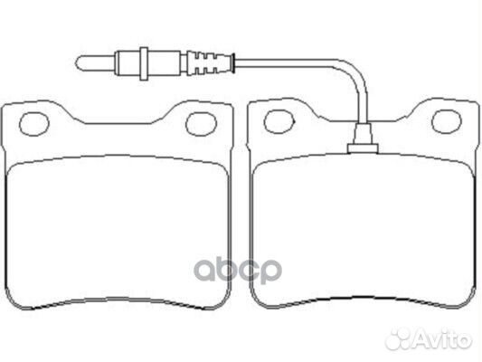 Колодки тормозные дисковые зад BP41265W SB