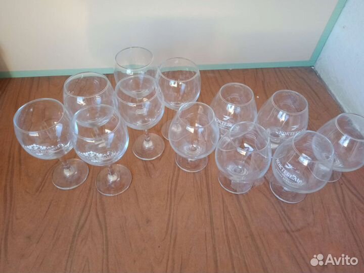 Бокалы для вина, и коньяка