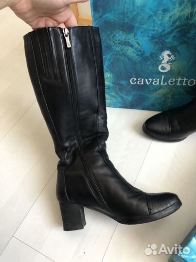 Сапоги зимние кожанные 37р cavaLetto