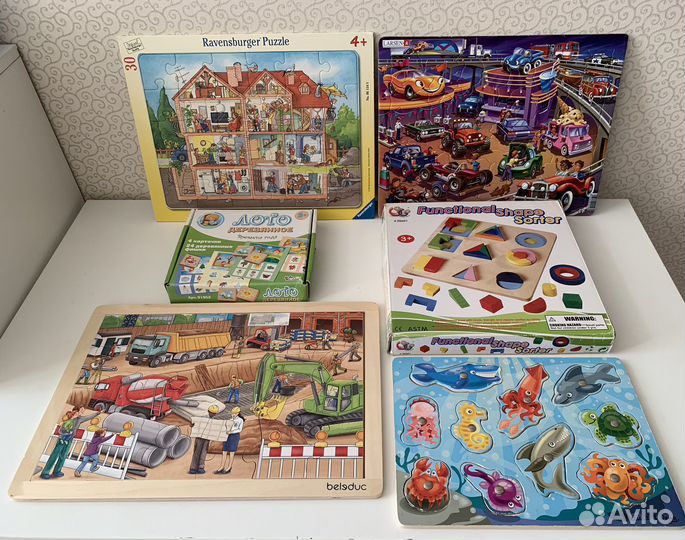 Развивающие пазлы Ravensburger, Beleduc, Larsen