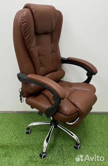 Компьютерное игровое кресло геймерское с массажем