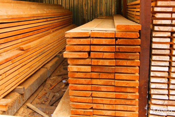 Строганая доска 35х90мм строганная, сухая, листвен