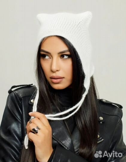 Шапка чепчик с ушками