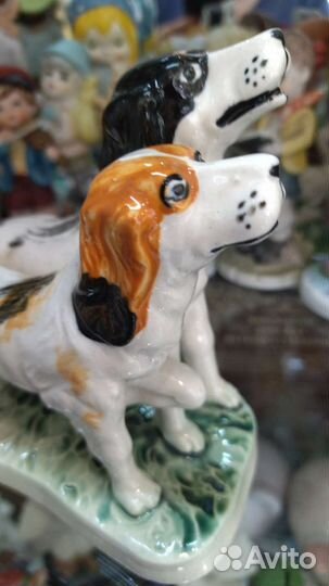 Фигурка Охотничьи собаки фарфор