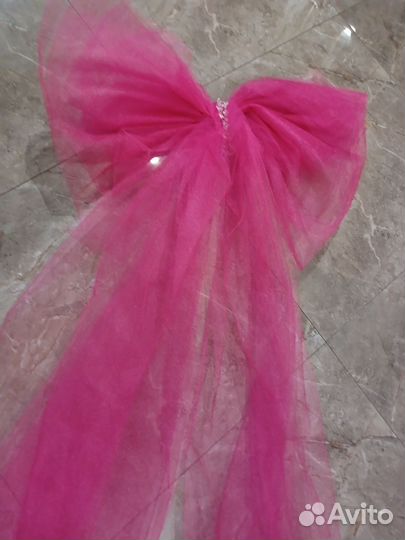 Бант из фатина на елку