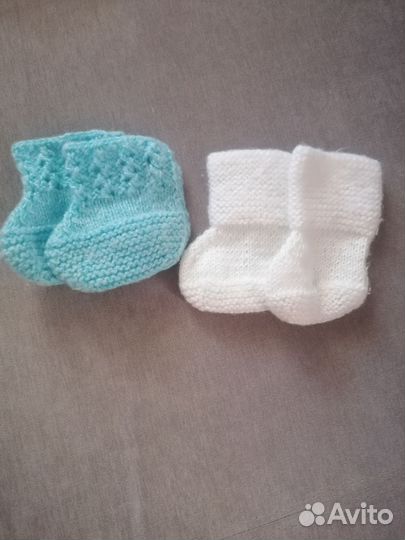 Пинетки вязаные новые