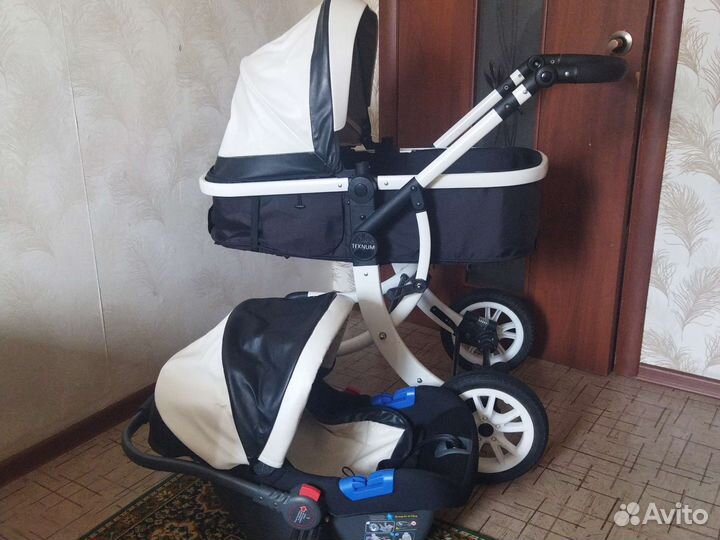 Автокресла+Коляска 2 в 1 эко кожа