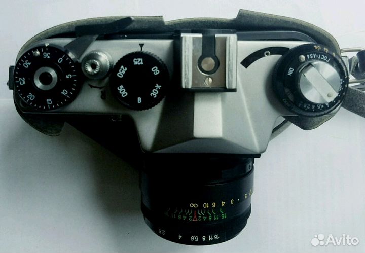 Фотоаппарат Зенит Ет с экспонометром, чехлом